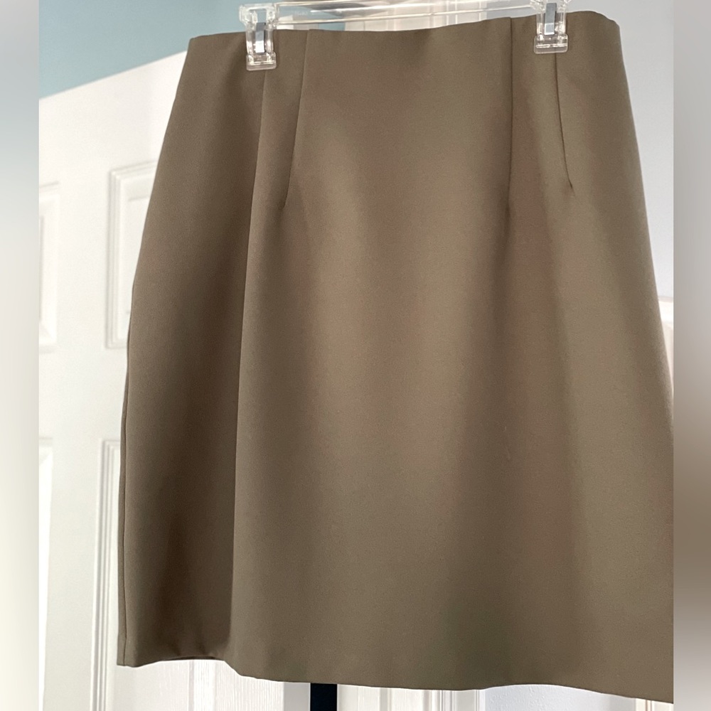 Sage green straight skirt size 16
